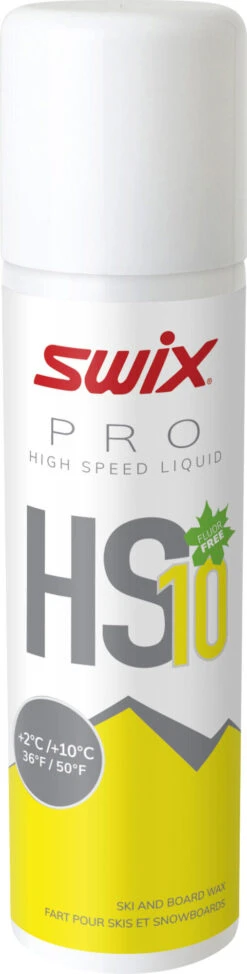 Swix HS10 Liq. Yellow, +2°C/+10°C, 125ml -Ski Ausrüstungs Laden HS10L 12US 5Cxl