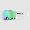 100Percent Norg Hiper White/Green Goggle 2 100Percent Norg Hiper White/Green Goggle -Ski Ausrüstungs Laden NorgHiperWhiteGreenGoggle
