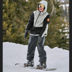 Bataleon Super Fleece Mid Layer Black/Gray Herren -Ski Ausrüstungs Laden bataleon super fleece ba2290sfl 04 gross