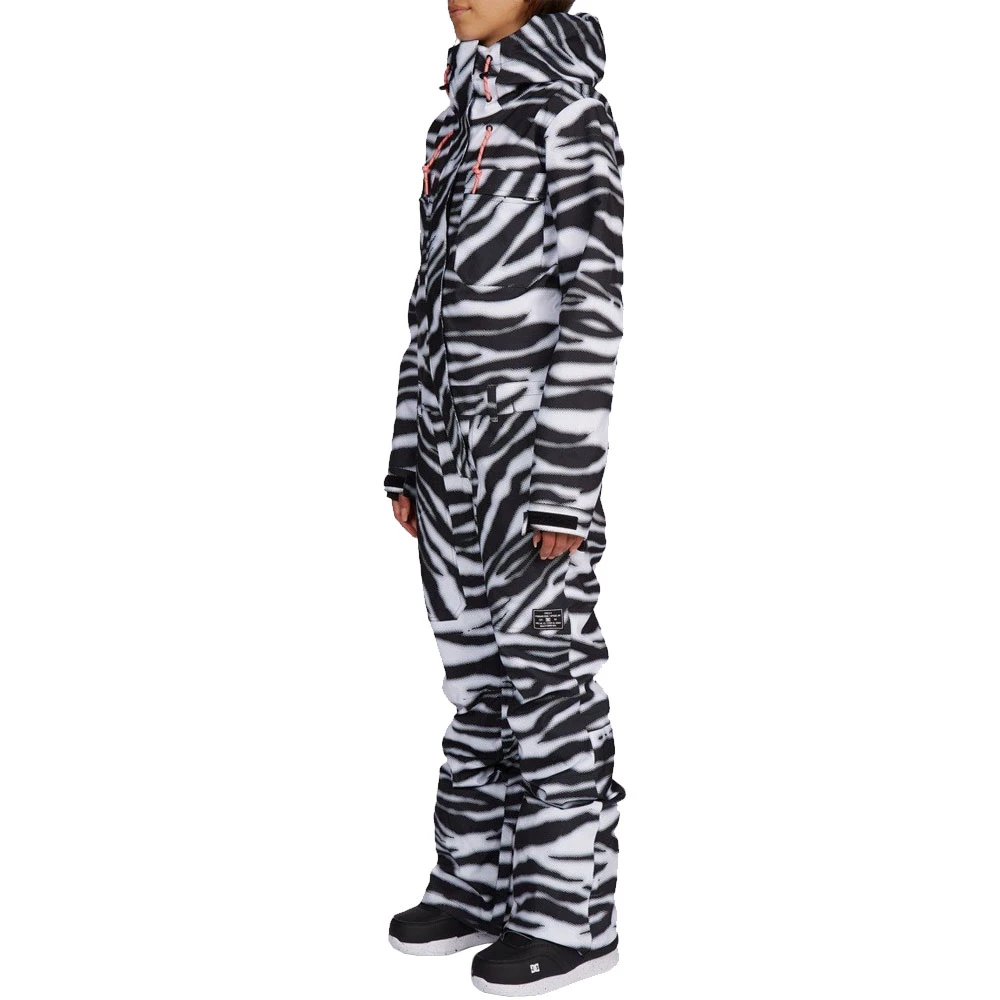 DC Vanguard Jumpsuit Schneeanzug Zebra White Damen 4 DC Vanguard Jumpsuit Schneeanzug Zebra White Damen – Bild 2