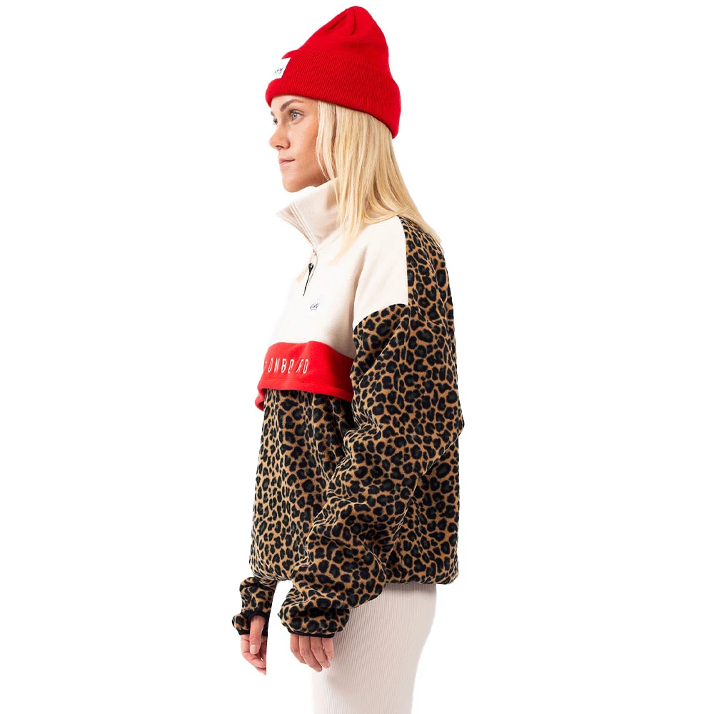 Eivy Ball Fleece Mid Layer Offwhite & Leopard Damen 4 Eivy Ball Fleece Mid Layer Offwhite & Leopard Damen – Bild 2