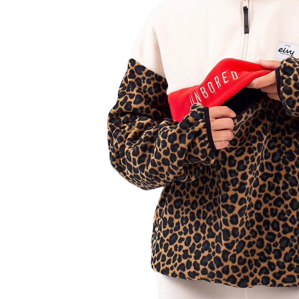 Eivy Ball Fleece Mid Layer Offwhite & Leopard Damen 5 Eivy Ball Fleece Mid Layer Offwhite & Leopard Damen – Bild 3