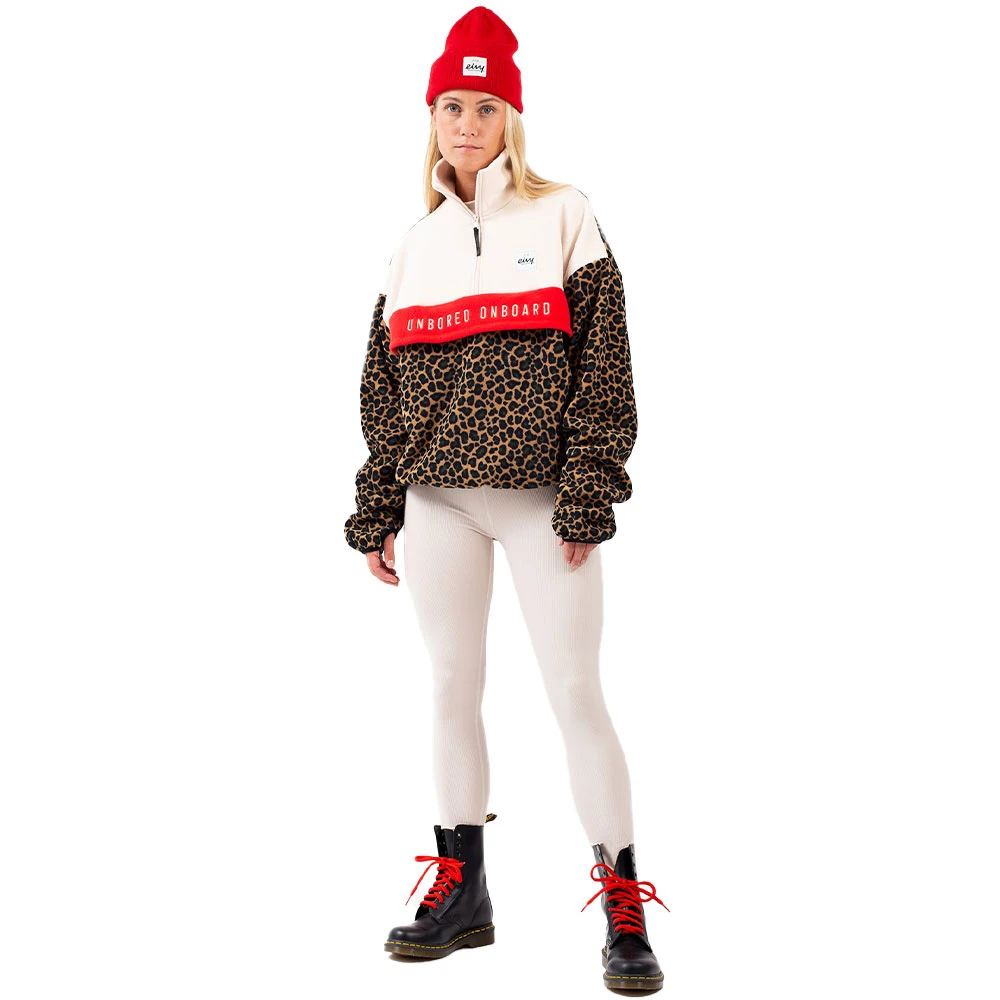 Eivy Ball Fleece Mid Layer Offwhite & Leopard Damen 7 Eivy Ball Fleece Mid Layer Offwhite & Leopard Damen – Bild 5