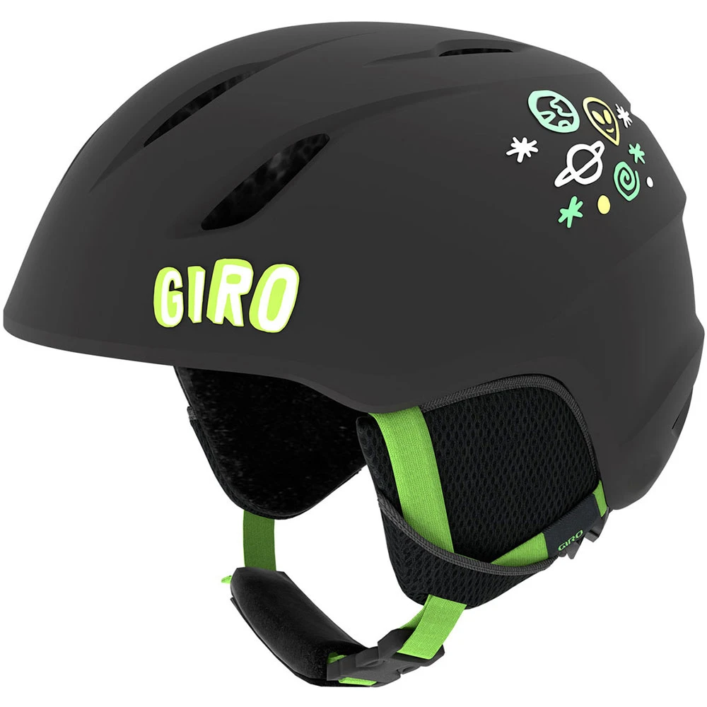 Giro Launch Skihelm Matte Black/Bright Green Alien Kinder 4 Giro Launch Skihelm Matte Black/Bright Green Alien Kinder – Bild 2