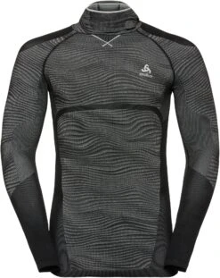 Odlo Herren Blackcomb Funktionsunterwäsche Langarm-shirt Mit Gesichtsmaske