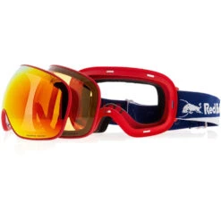 Red Bull SPECT Eyewear Magnetron Skibrille Red/Red Snow-Brown + Cloudy Snow Damen, Herren -Ski Ausrüstungs Laden red bull spect eyewear magnetron 021 02 gross