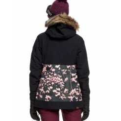Roxy Shelter Skijacke True Black Poppy Damen -Ski Ausrüstungs Laden roxy shelter erjtj03214 kvj3 true black poppy 03 grossJRCn4LGOxCcs9