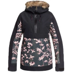 Roxy Shelter Skijacke True Black Poppy Damen -Ski Ausrüstungs Laden roxy shelter erjtj03214 kvj3 true black poppy 04 grossokzAn7Ue6CUrp