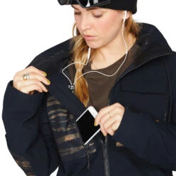 Volcom Romy Schneeanzug Black Damen -Ski Ausrüstungs Laden volcom romy snow suit h0652206 blk 04 gross