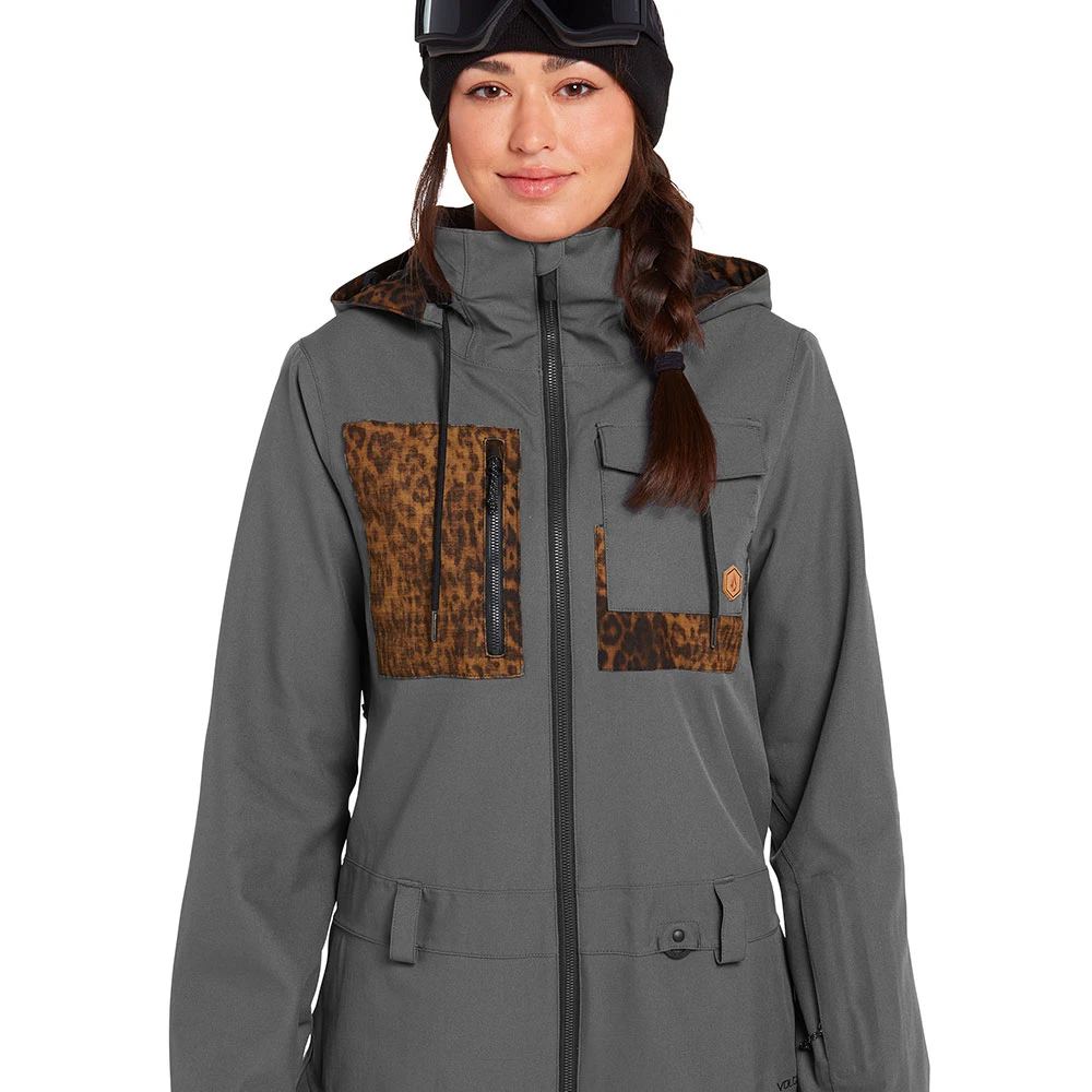 Volcom Romy Schneeanzug Dark Grey Damen 4 Volcom Romy Schneeanzug Dark Grey Damen – Bild 2